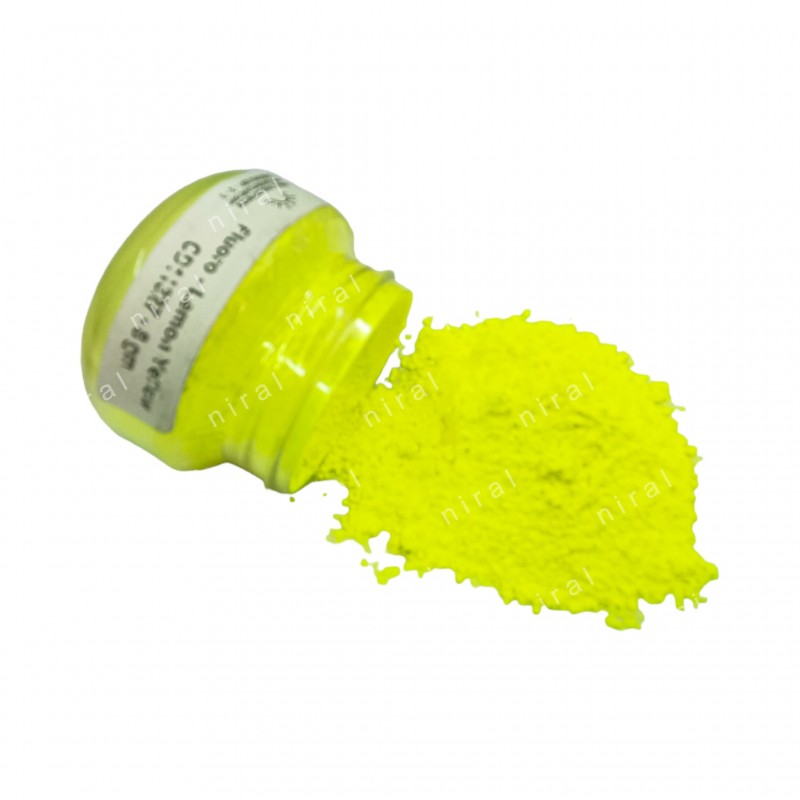 Fluoroscent Candle Colour Lemon Yellow, Niral Industries