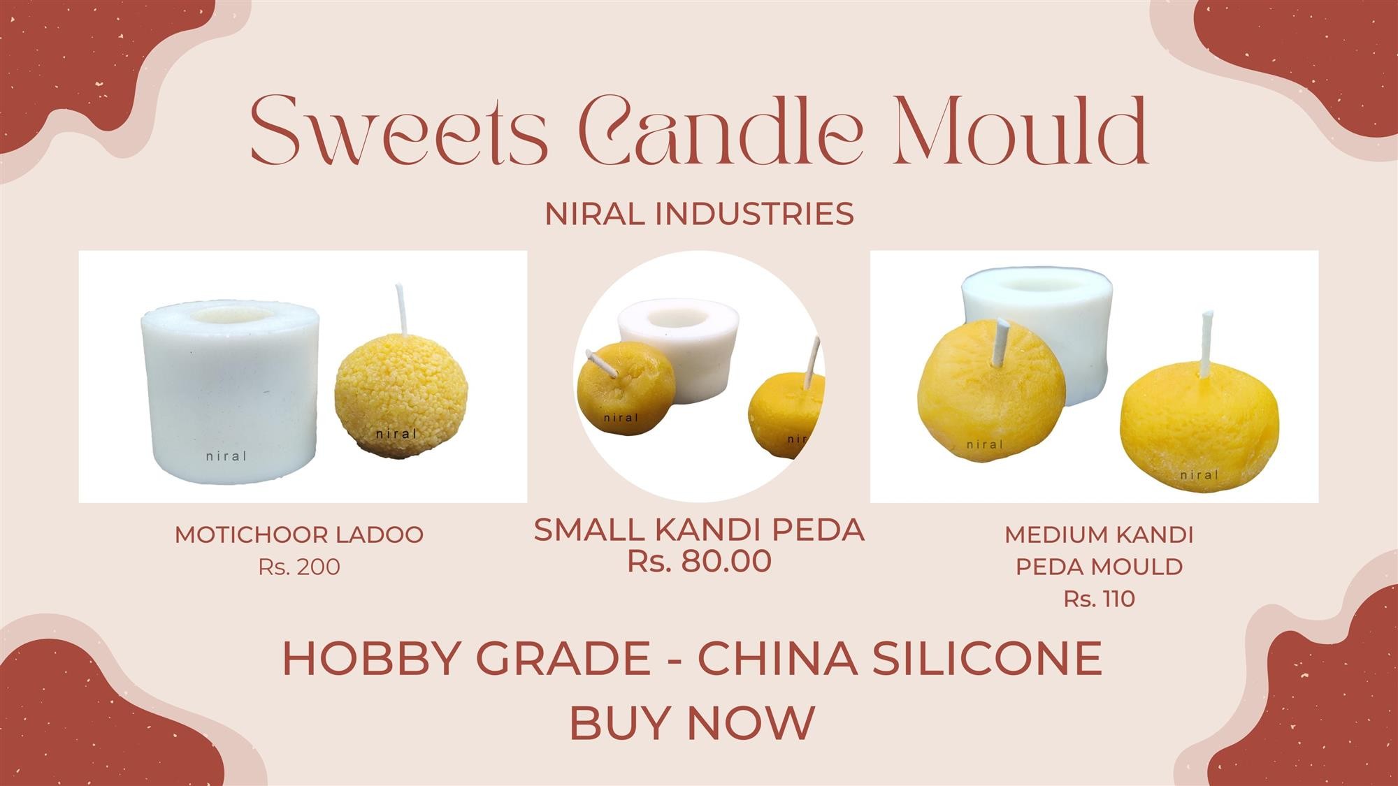 Sweets Candle Mould